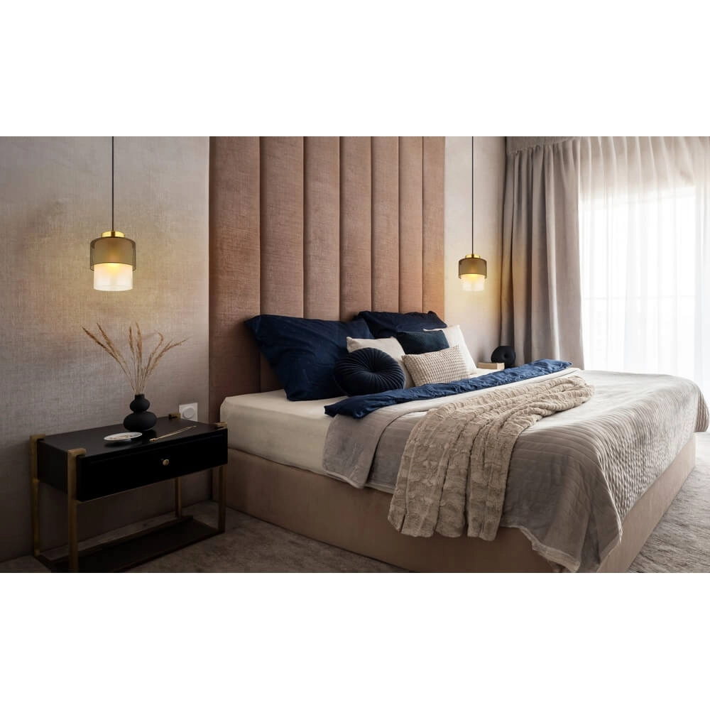 Suspension Olga 1 noir clair avec maille Globo 9007371452484