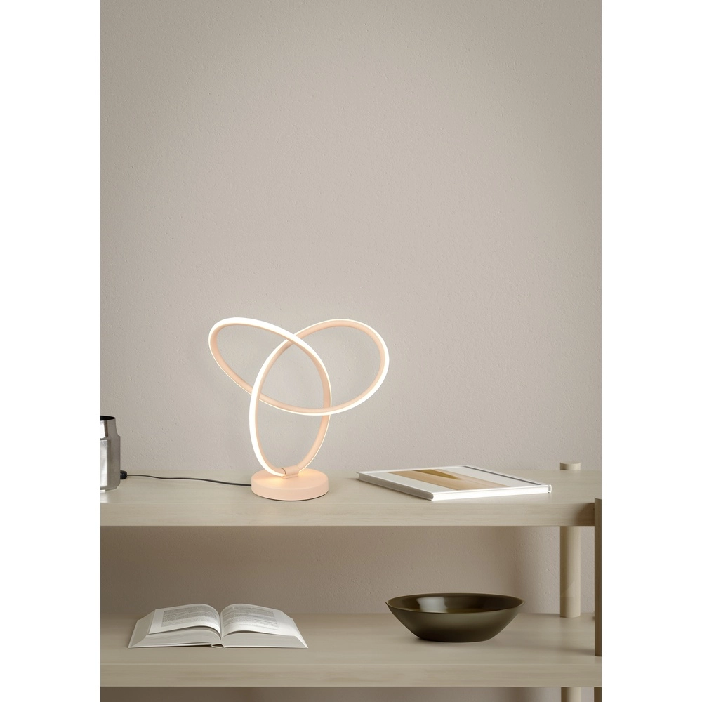 Lampe de table Lando Design brun sable Trio 4017807656534
