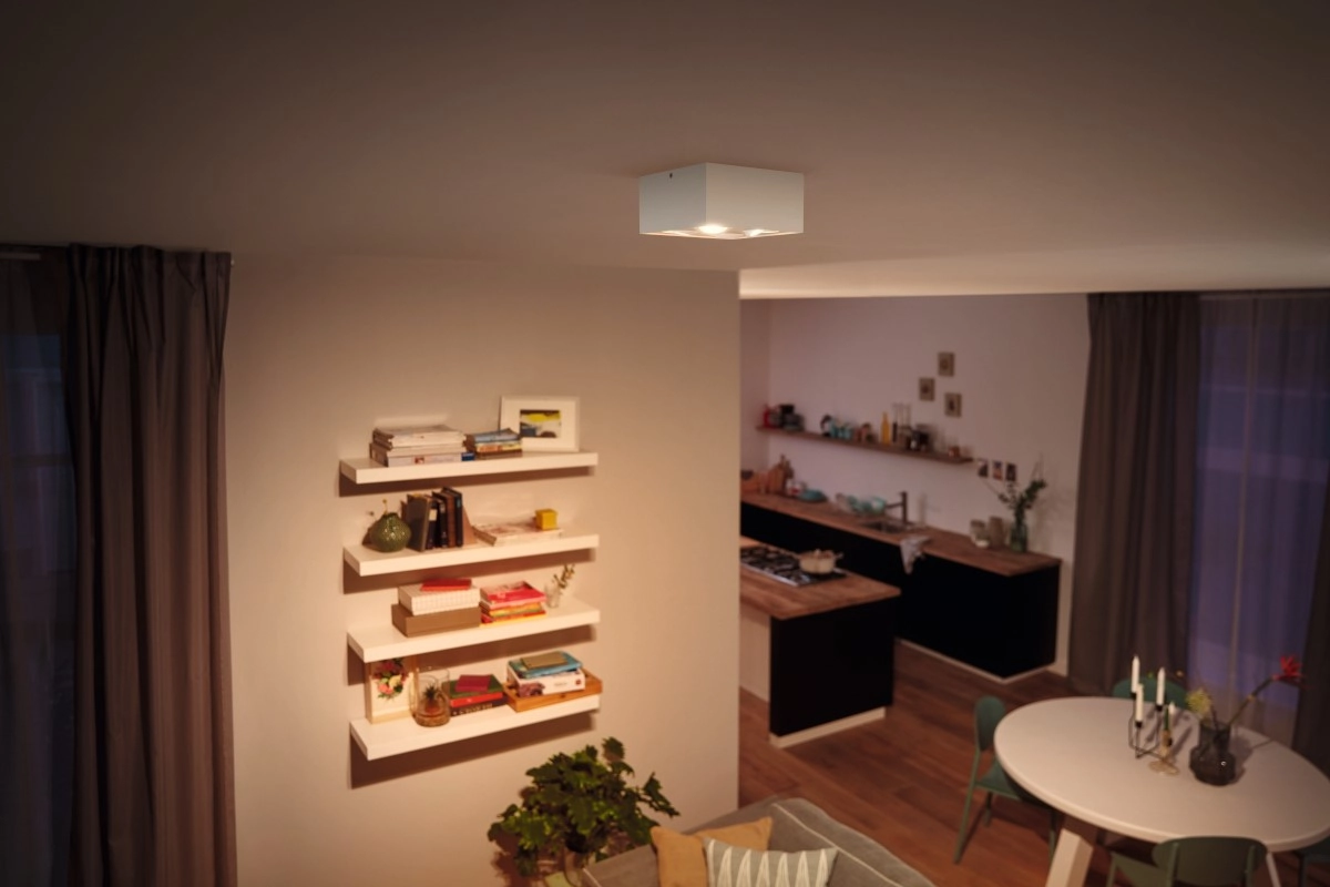 spot Box 4 lumières blanc Philips 8718696164549