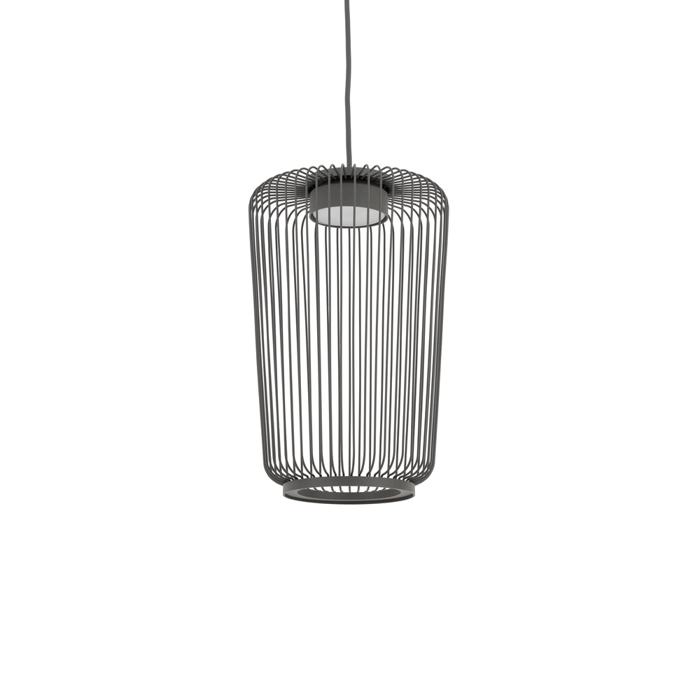 Lampe cage Kenai Gris ombre Ø 20cm