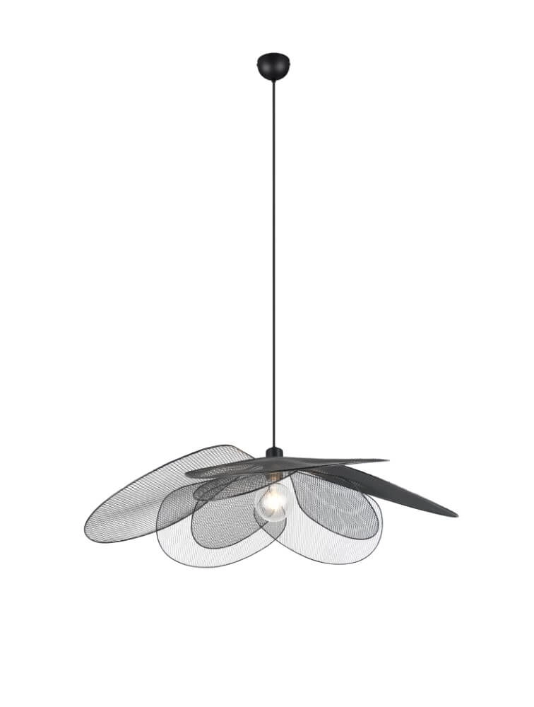 Grande suspension bohème Fleure Ø 87cm noir