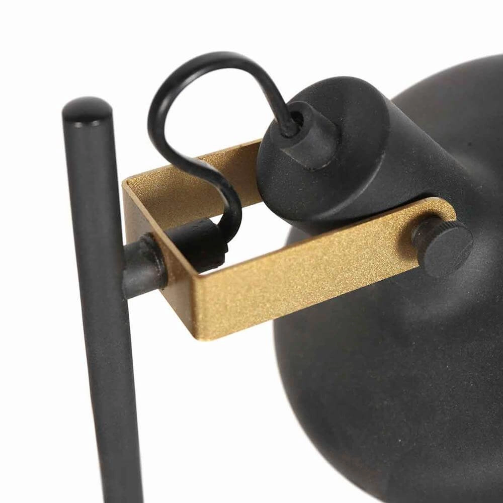 Lampadaire Prato noir avec or Steinhauer 8712746176407