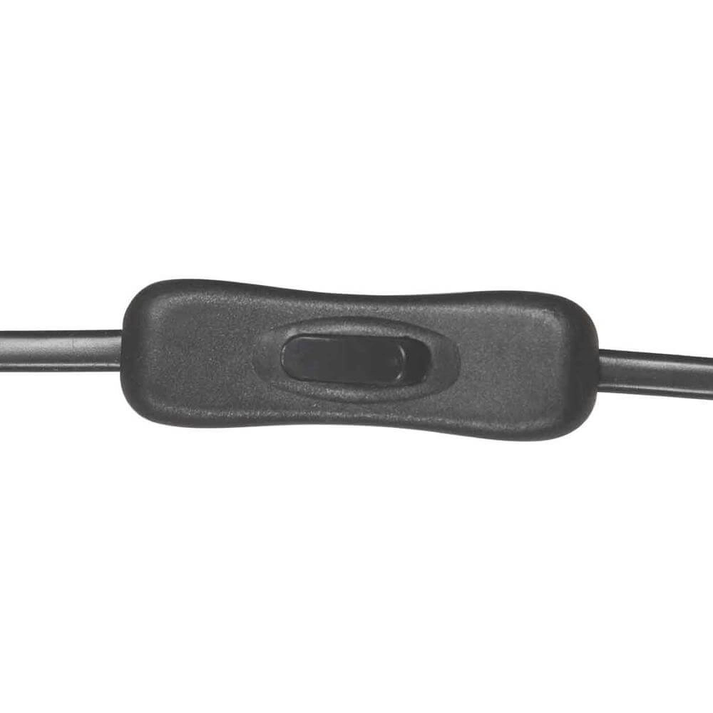 Lampe de table noire Tenebris avec verre fumé Steinhauer 8712746178142