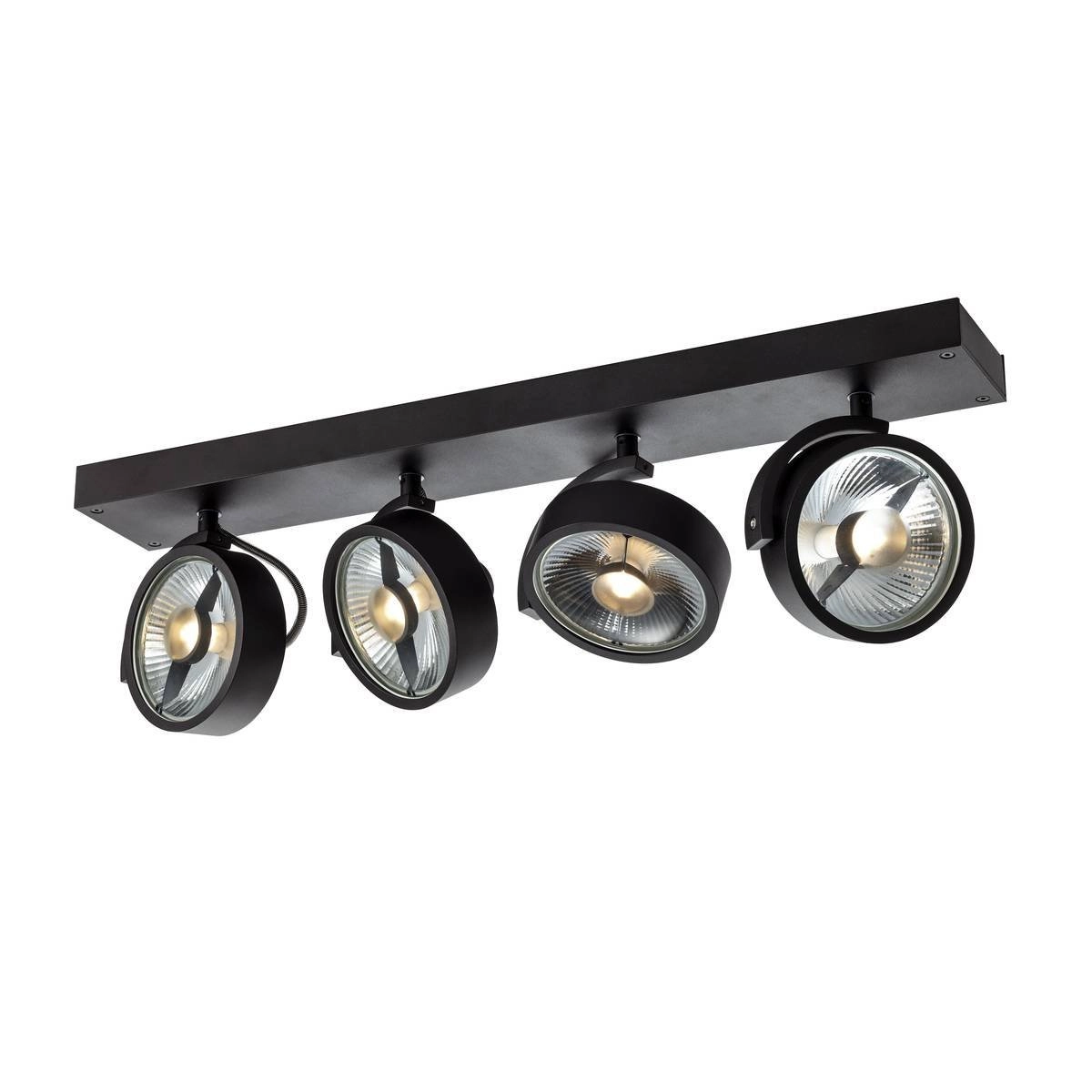 Spot de plafond Kalu 4 lumières noir Spot de plafond Kalu 4 lumières noir