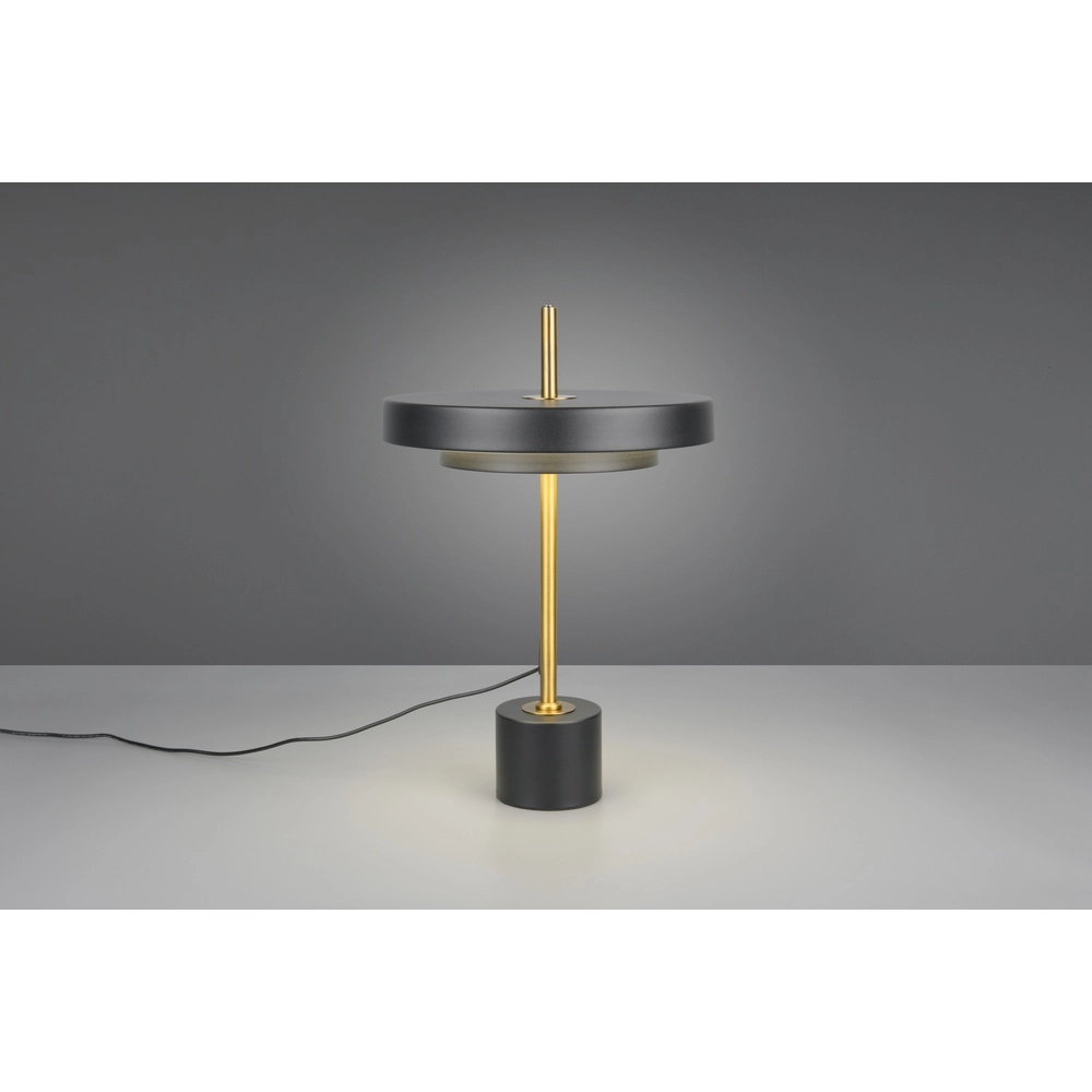 Lampe de table design Keaton noir avec or Trio 4017807655865