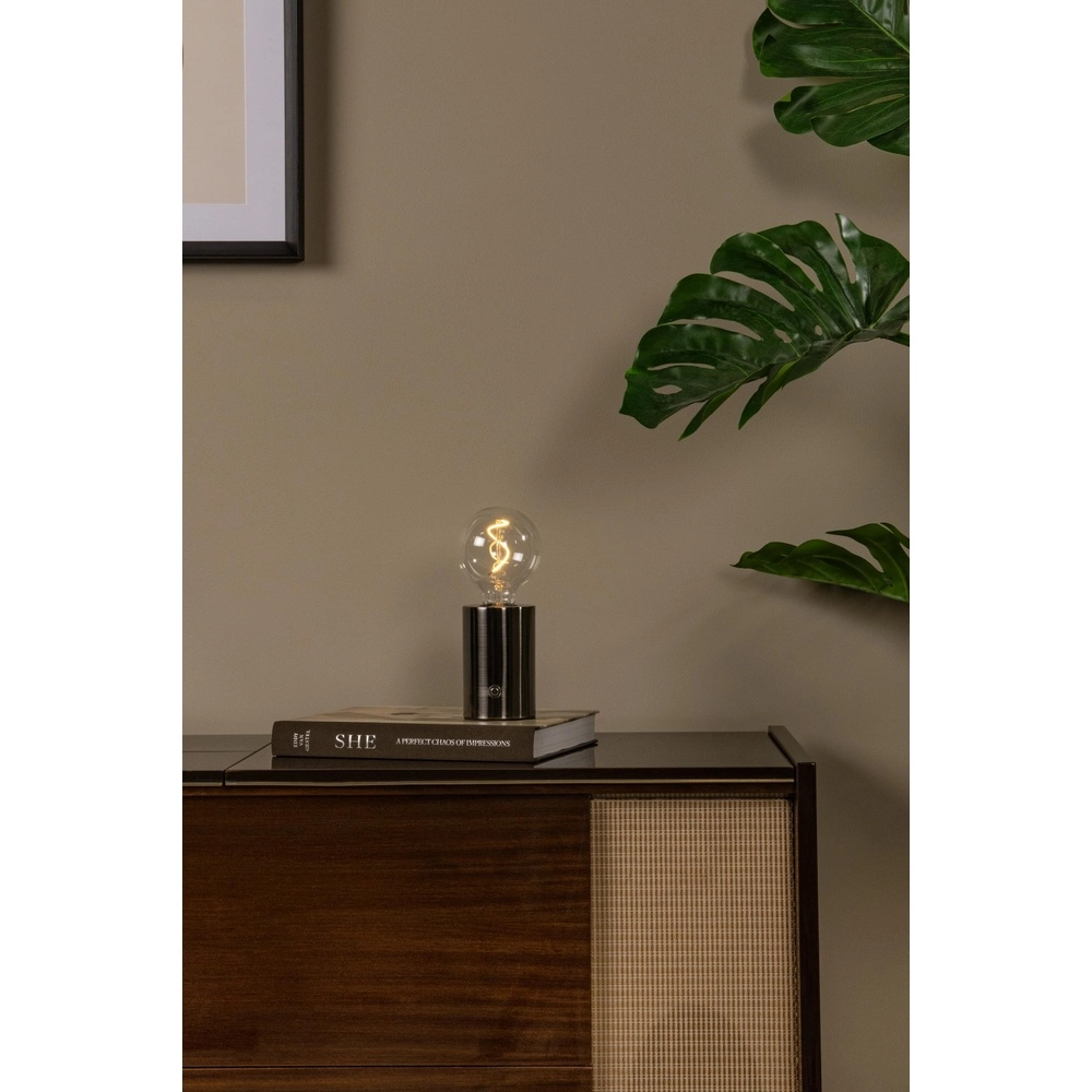 Lampe de table rechargeable Vivo Matt Chrome Lucide 5411212520852
