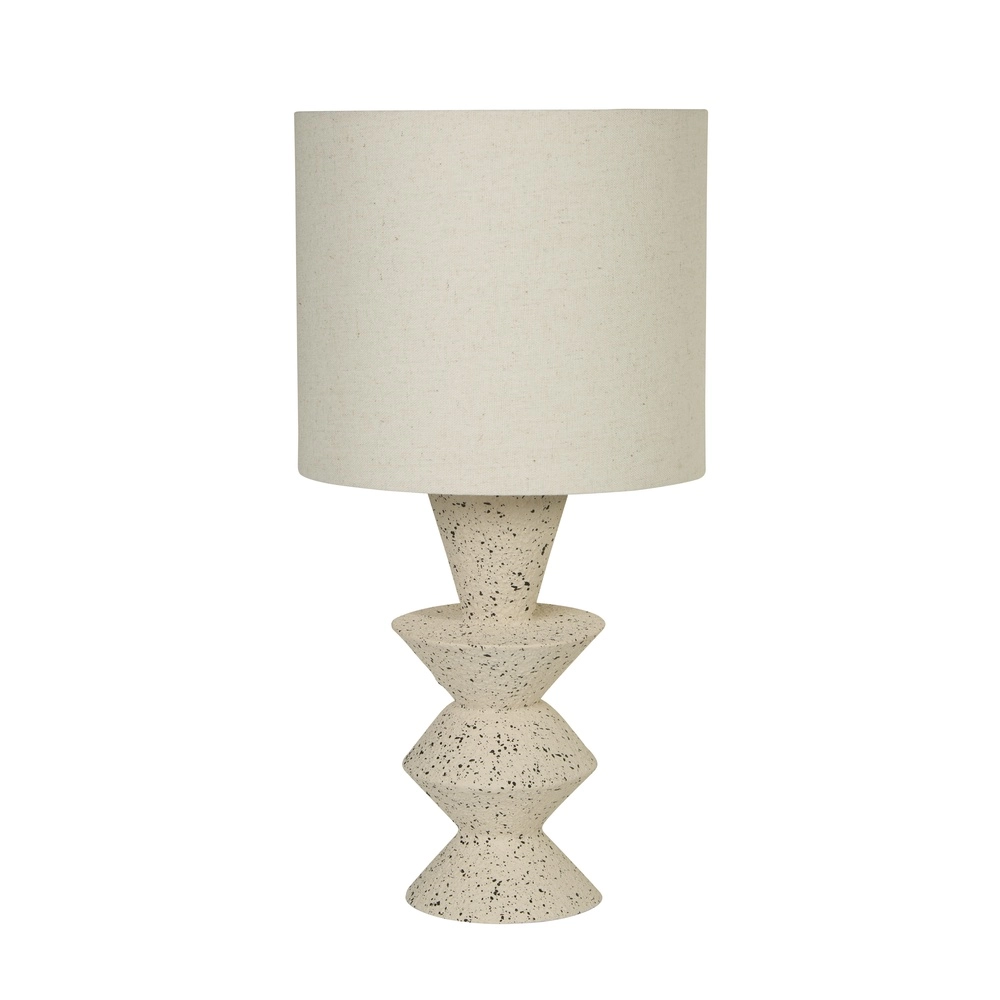Lampe de table Malacca Céramique blanche
