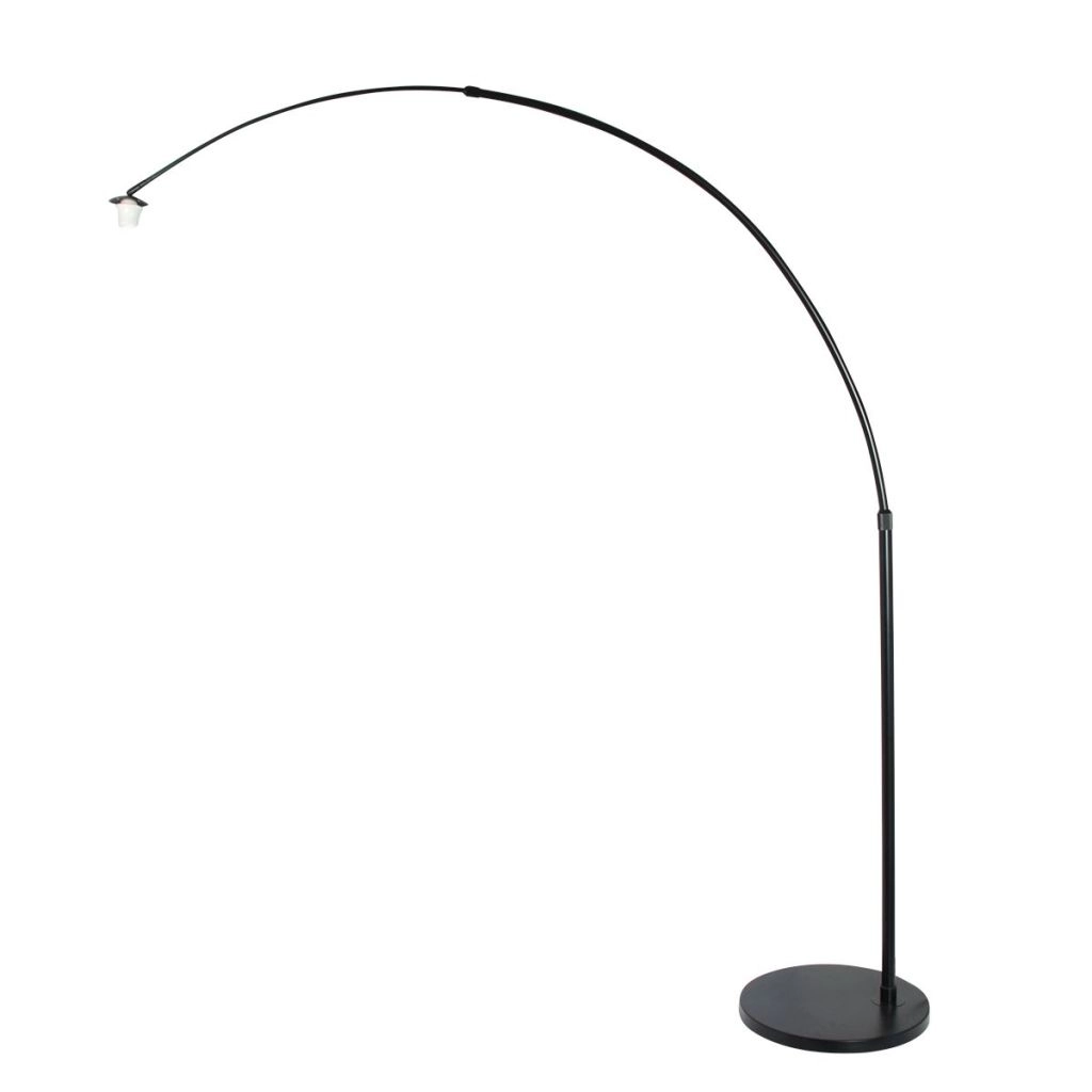 Lampe à arc noir Sparkled Light avec une teinte en bambou Ø60 cm Steinhauer 8712746183566