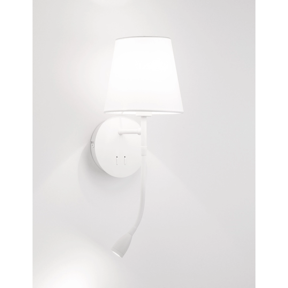 Lampe de chevet Nia blanc