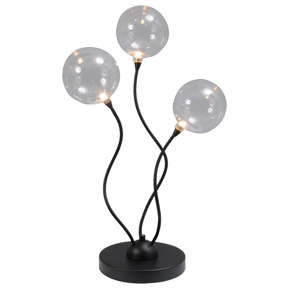 Lampe de table LED Gio 3 lumières noir