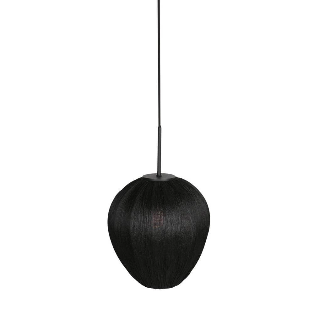 Suspension HaloSwap avec abat-jour en tissu noir Ø 25cm Suspension HaloSwap avec abat-jour en tissu noir Ø 25cm