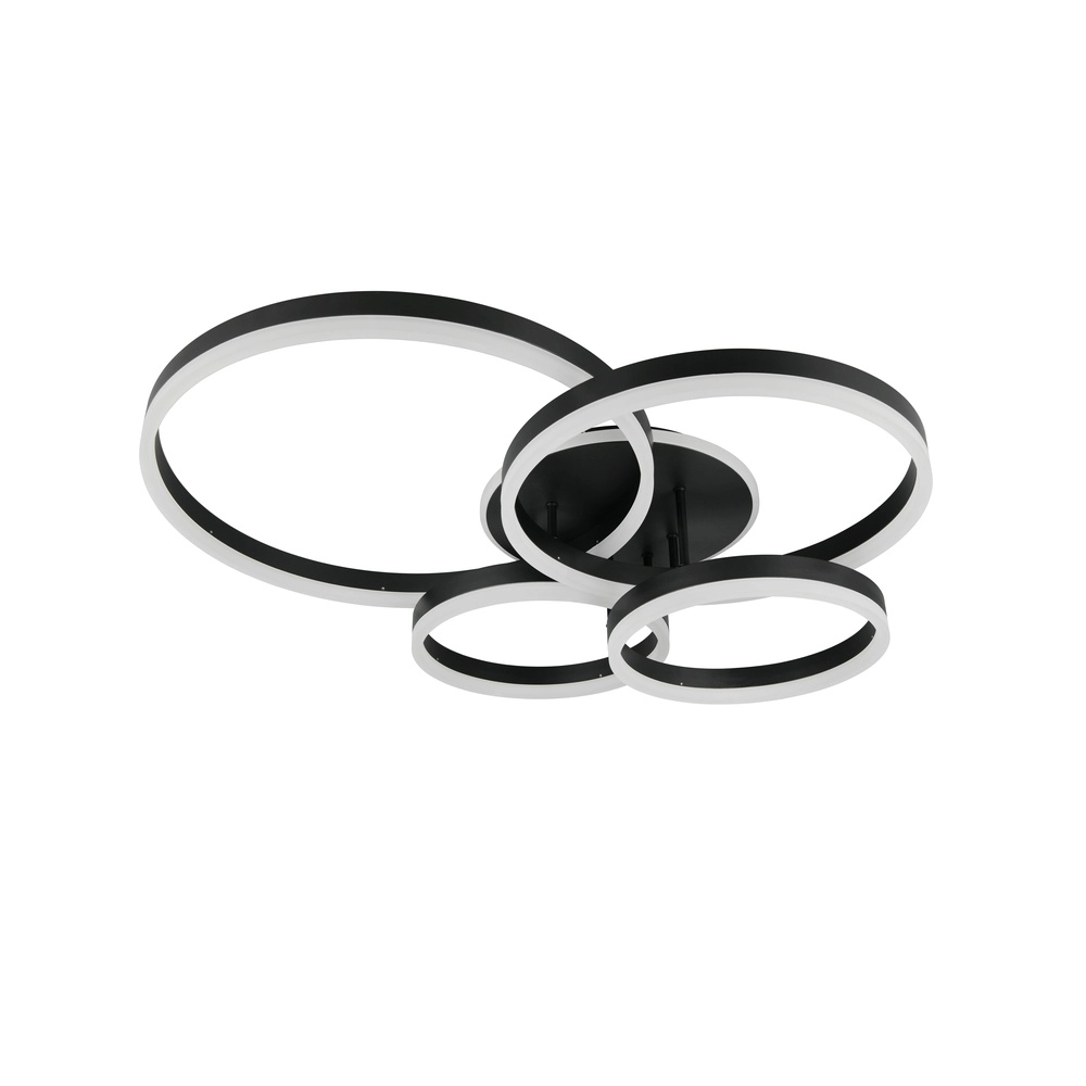 Plafonnier Drake Noir Moderne Trio 4017807657807