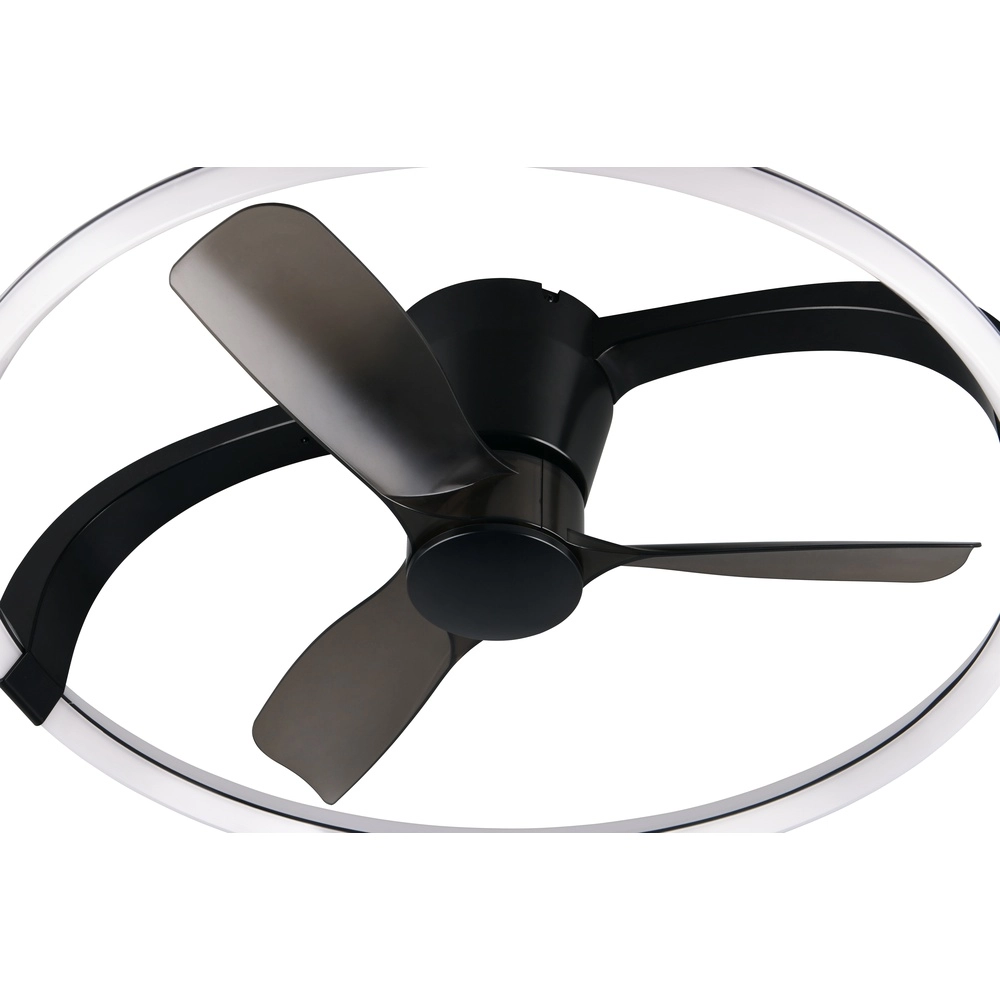 Ventilateur de maison intelligente Stockholm noir Ø 73,5 Tuya Trio 4017807693133