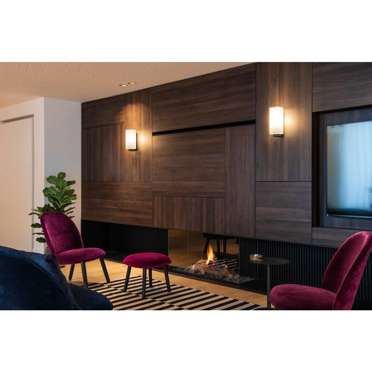 Applique Quadrass 28 cm noir SLV 4024163235877