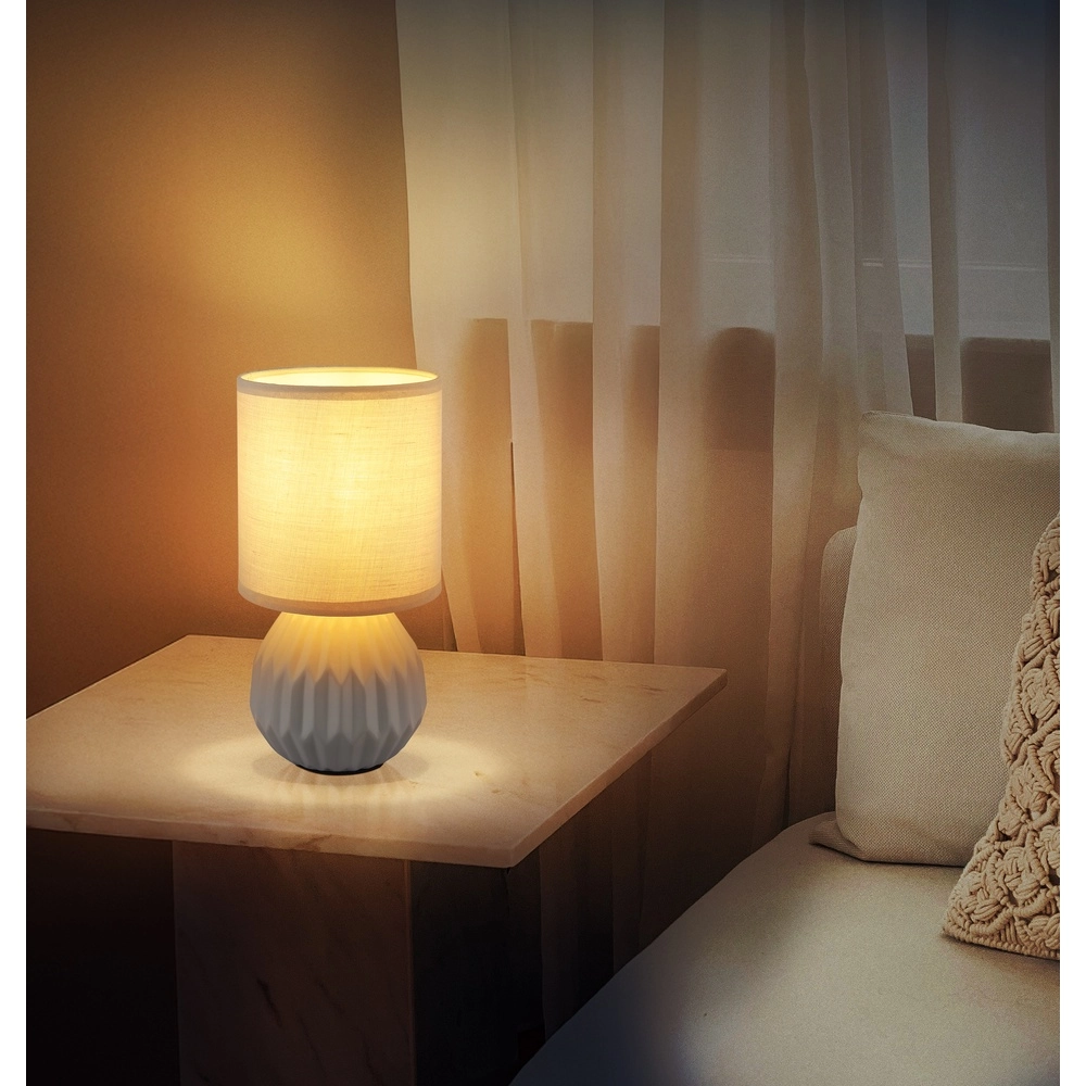 Lampe de table de conception Sylas gris Globo 9007371478507