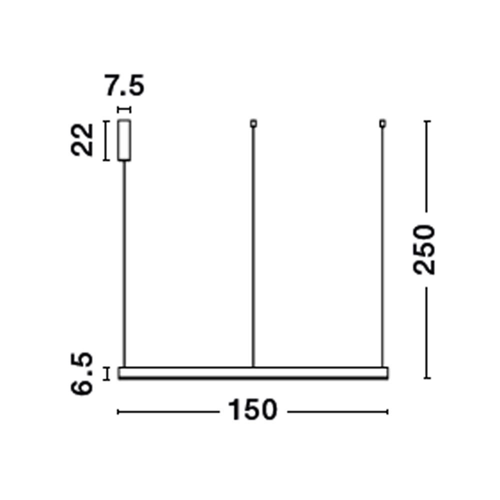 Suspension Motif blanc Ø 150cm 2700-6500K Lyora 5212017443724