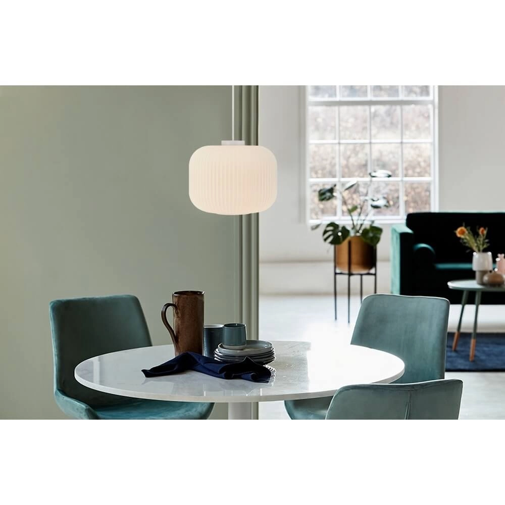 Suspension blanche Milford Ø 30cm Nordlux 5701581407084