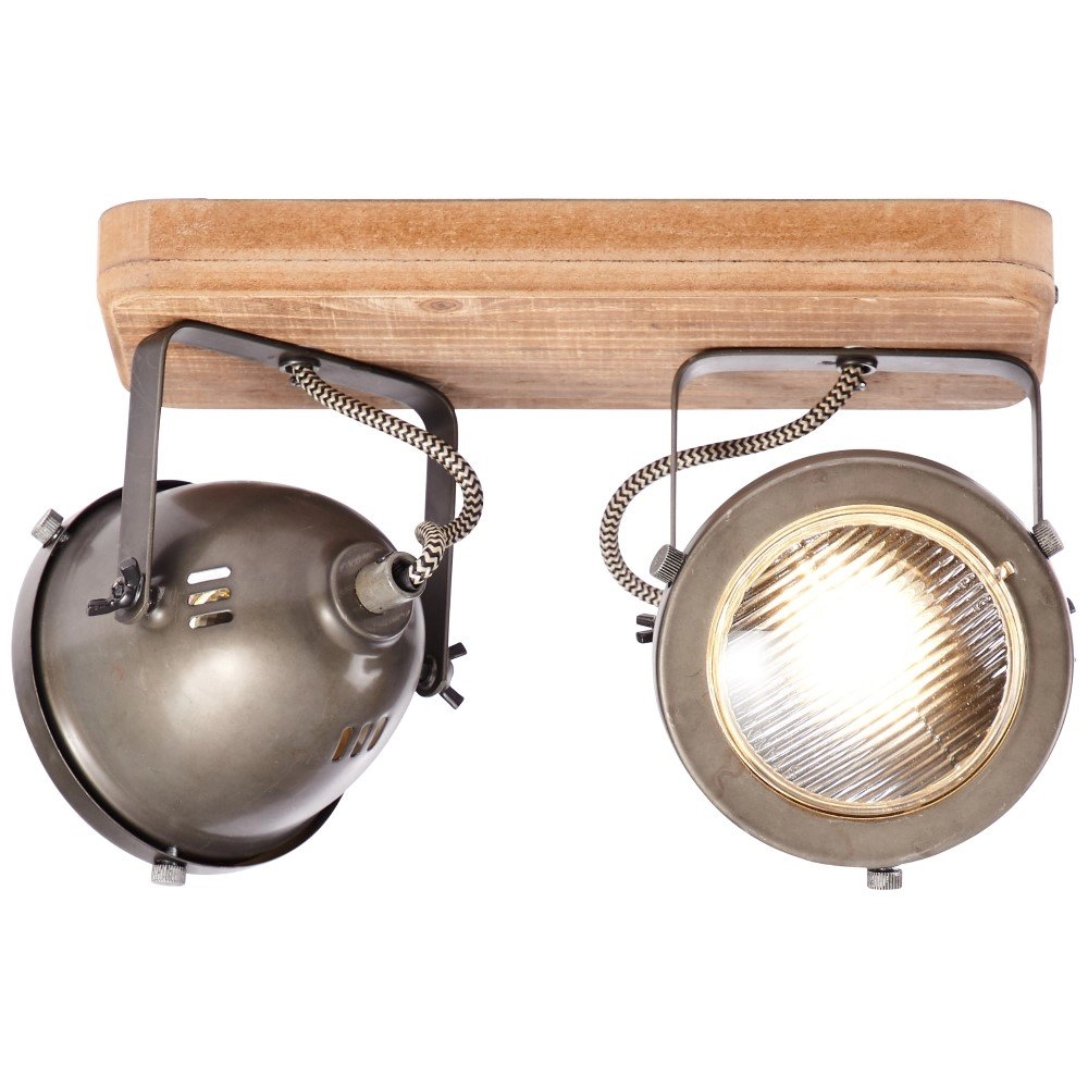 Spot de plafond Carmen Wood Vintage Brilliant 4004353310645