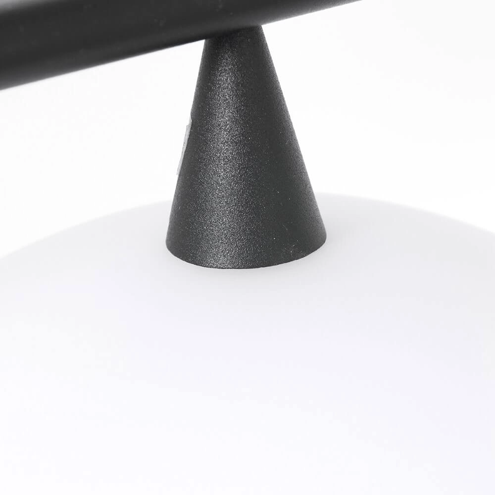 Suspension de salle à manger Tallerken 4 lumières noir avec blanc Steinhauer 8712746133592
