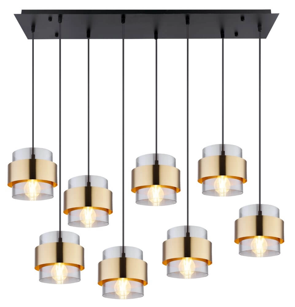 Lampe suspendue pour salle à manger Milley 8x E27 Lampe suspendue pour salle à manger Milley 8x E27