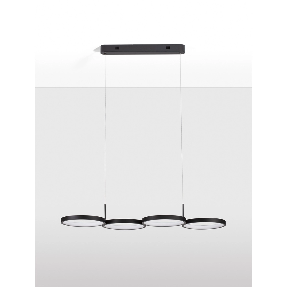 Suspension moderne Magnus noir 84cm Lyora 5212017433183