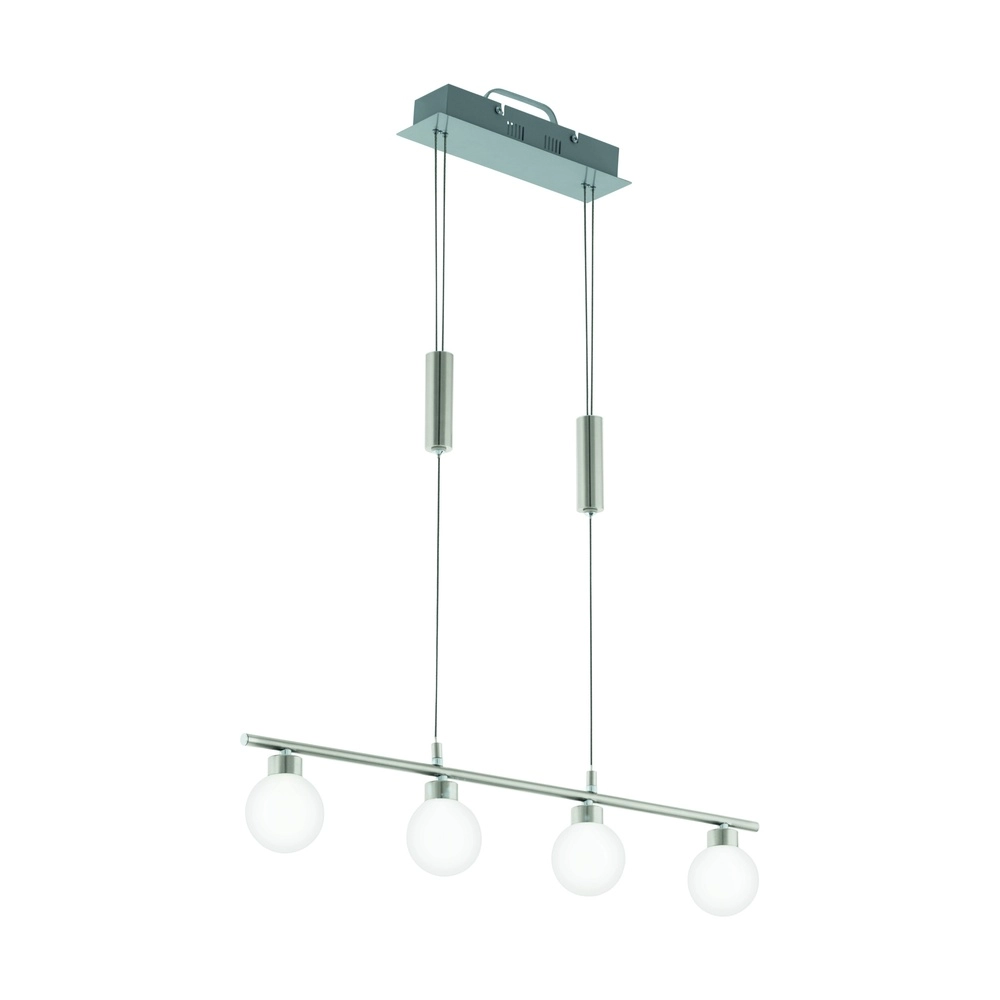 Lampe suspendue Borriol Nickel 4-léger