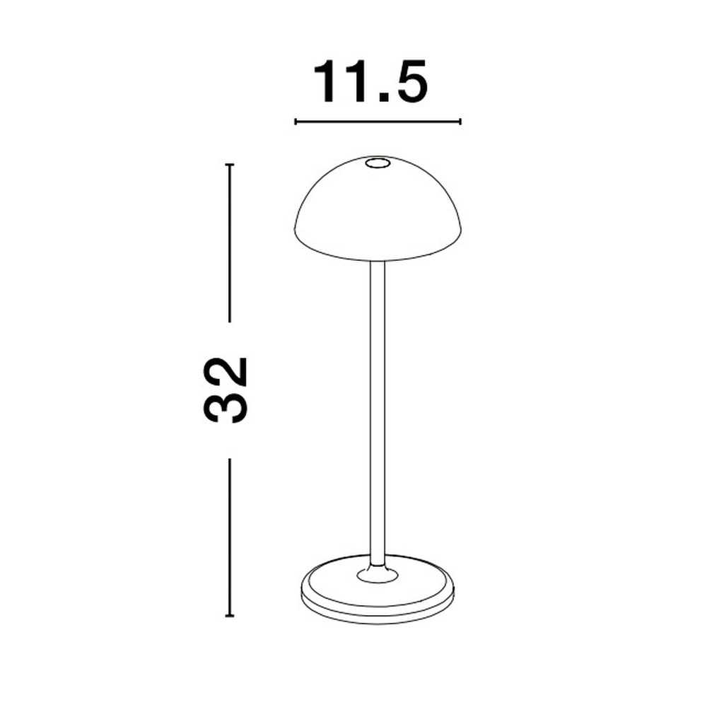 Lampe de table noire Rose blanc Lyora 5212017439611