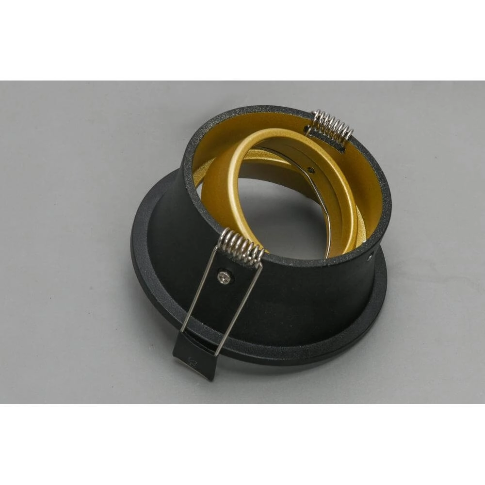 Spot encastrable rond Roura Noir avec intérieur doré Artdelight 8720701102644