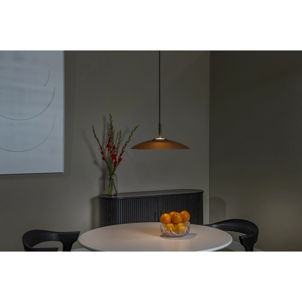 Lampe suspendue élégante Menga Ø verre ambré de 40 cm Premium by Lucide 5411212251190