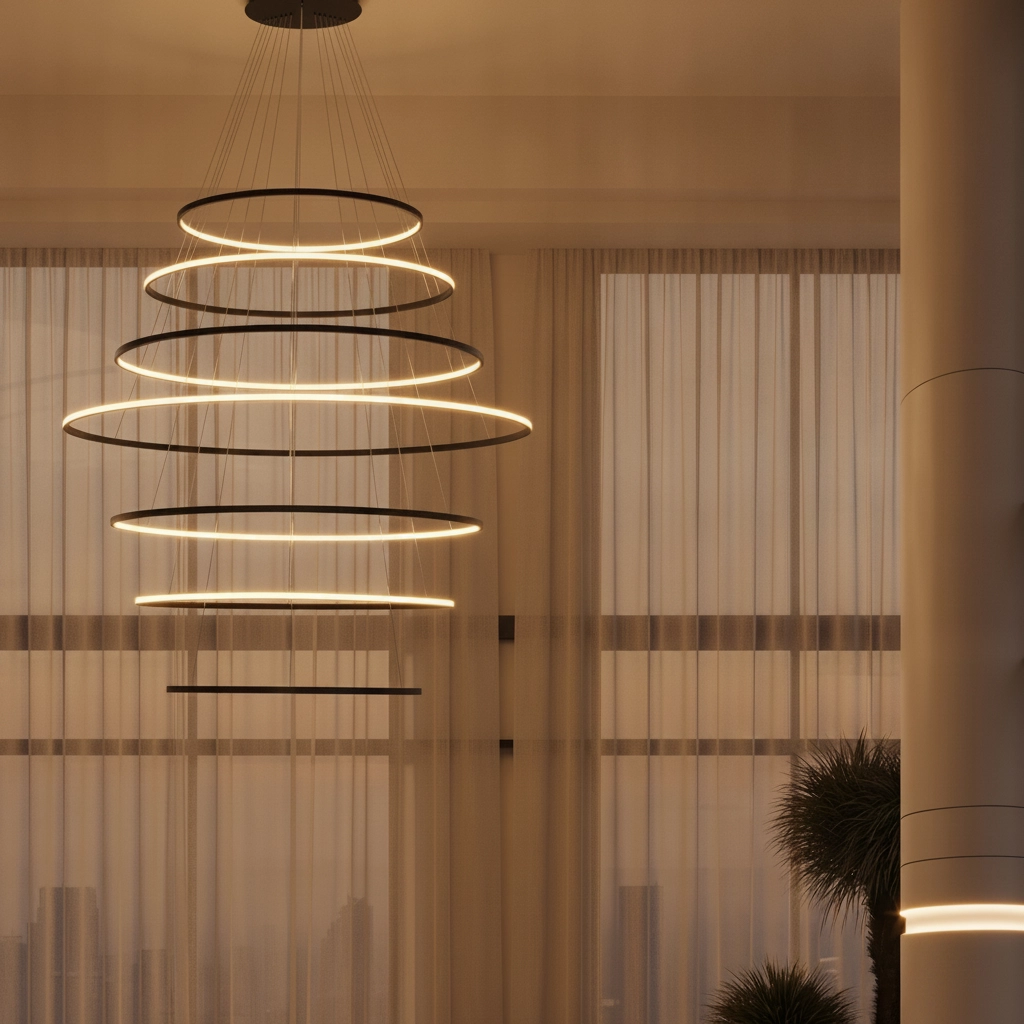 Suspension design Maelo noir Ø 150cm