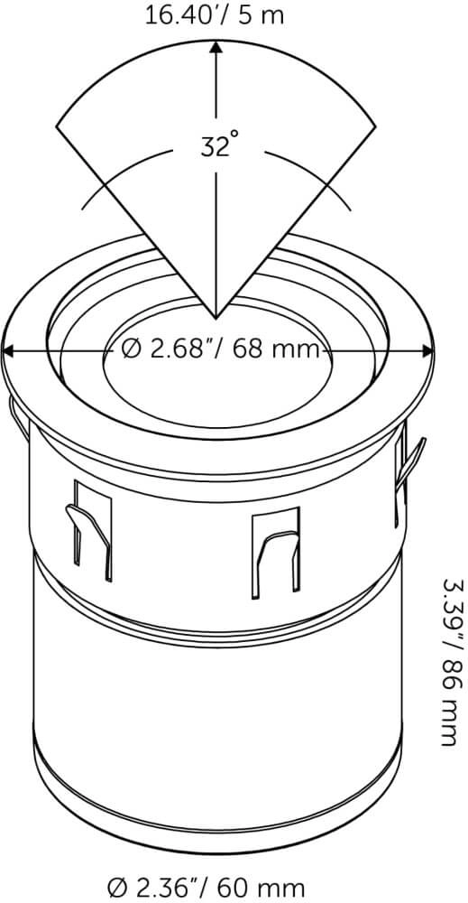 Point de masse de 12 volts Smart Flux Tone black 100cm In-lite 8717051006531