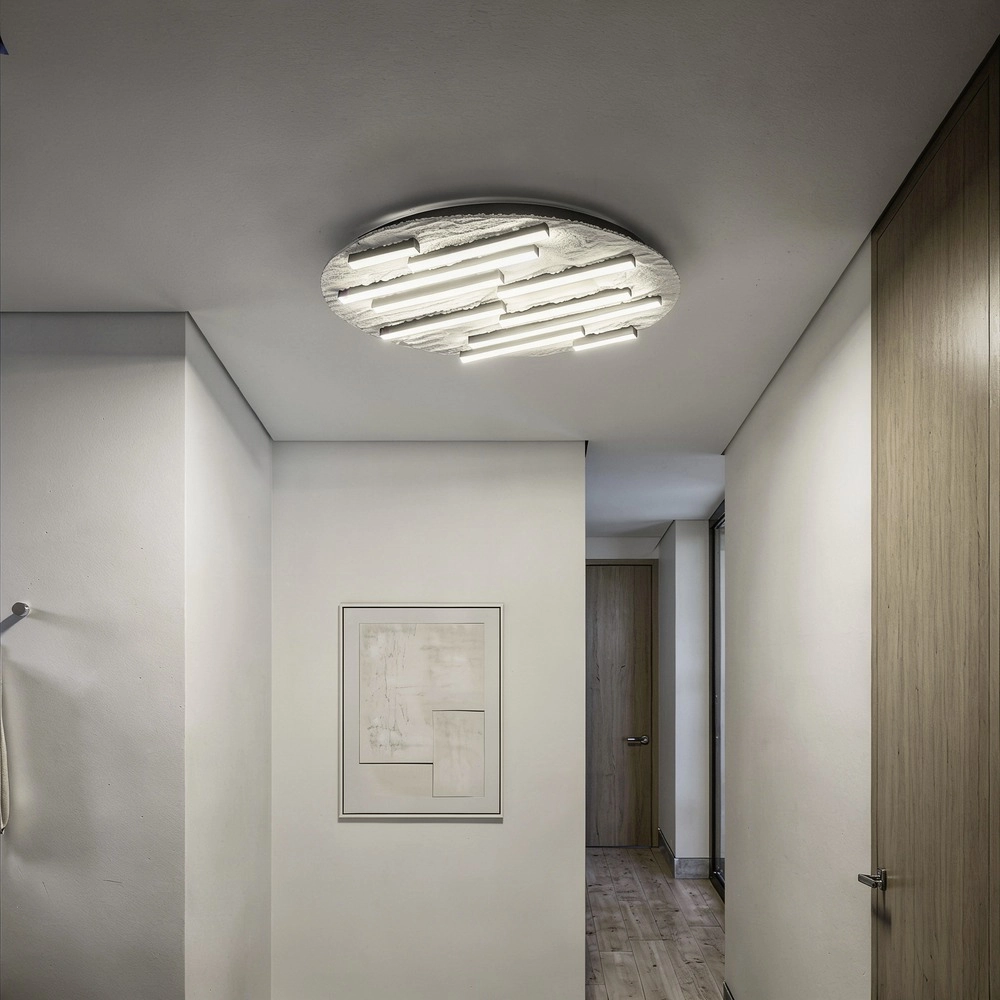 Lampe de plafond Campomarino brun sable Ø 48cm Eglo 9008606409082