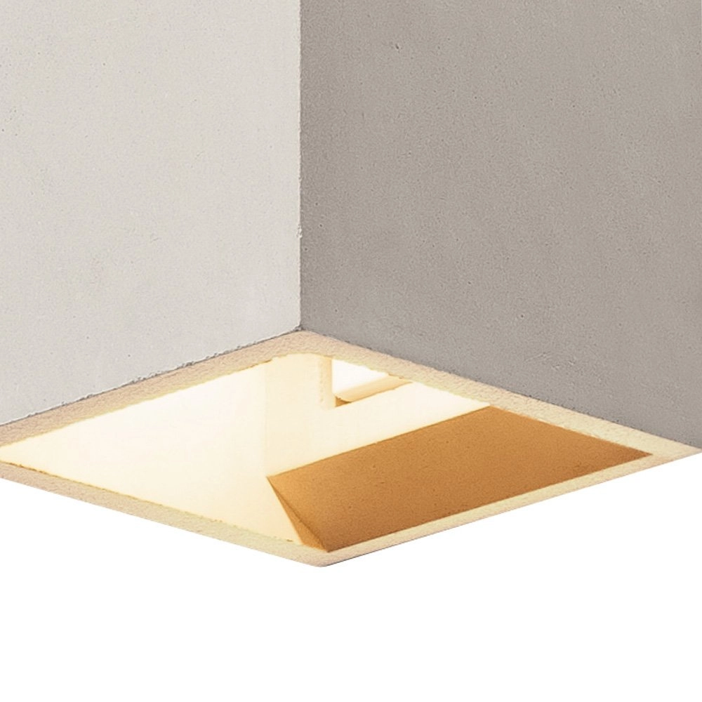 Applique murale Solid Cube Up-Down gris béton SLV 4024163192026