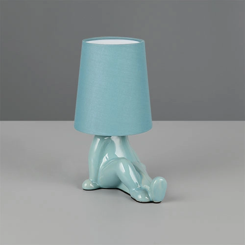 Lampe de table Huma bleu Trio 4017807682557