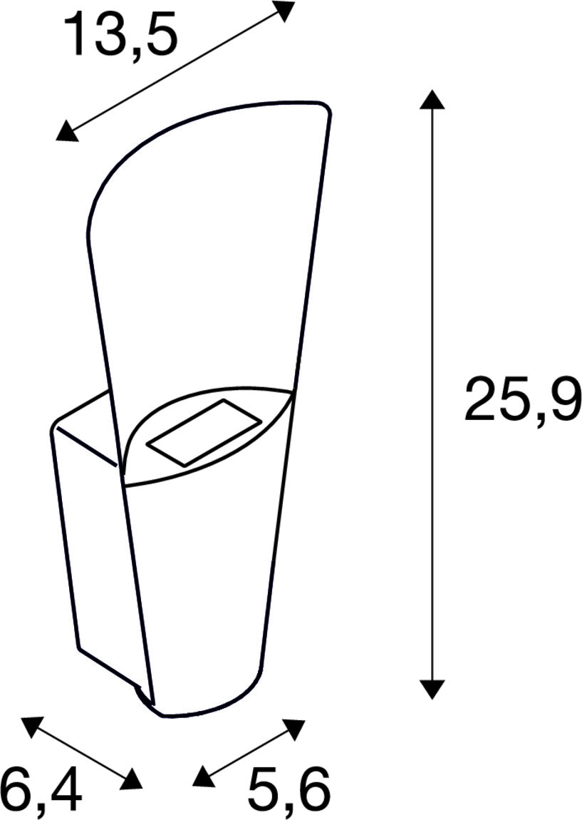 Lampe murale de conception Rasterlys anthracite SLV 4024163324939