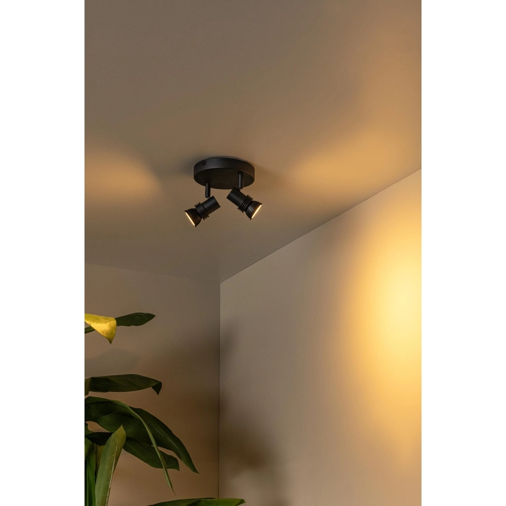 Projecteur de plafond Kianti 2-noir clair Lucide 5411212530868