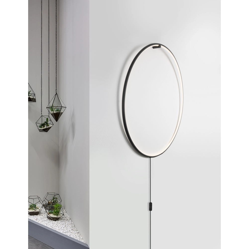 Lampadaire Ring noir Ø 79cm Lyora 5212017424266