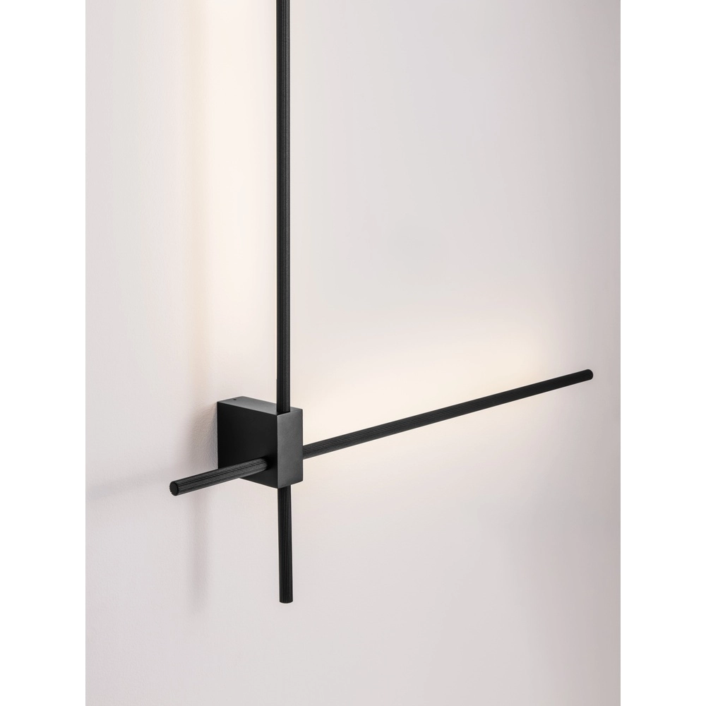 Applique murale élégante Peak noir Lyora 5212017473707