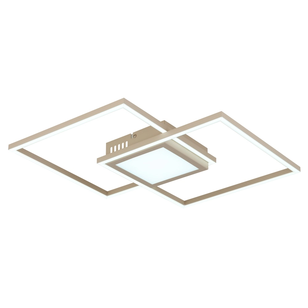 Lampe de plafond élégante Saunders brun sable Globo 9007371590353