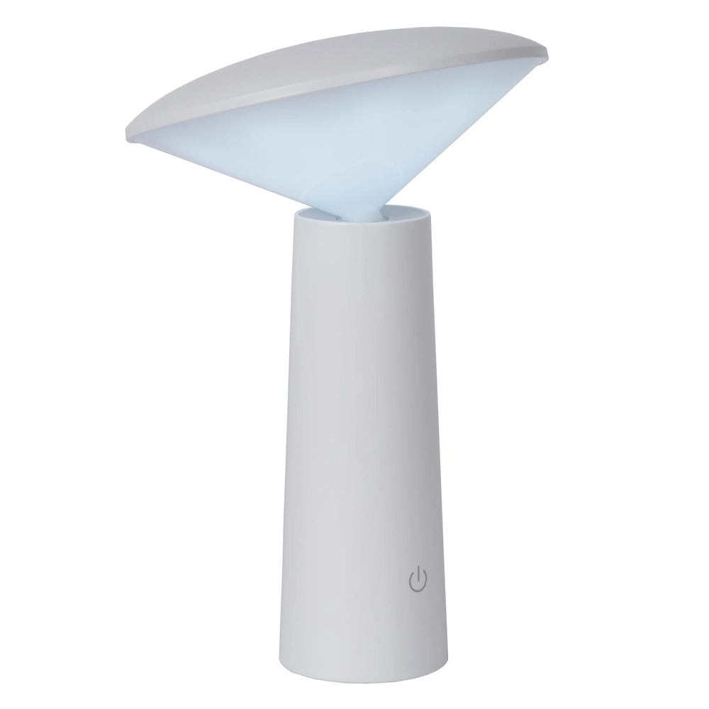 Lampe de table rechargeable Jive Lumière blanche IP44 réglable en couleur Lucide 5411212021977