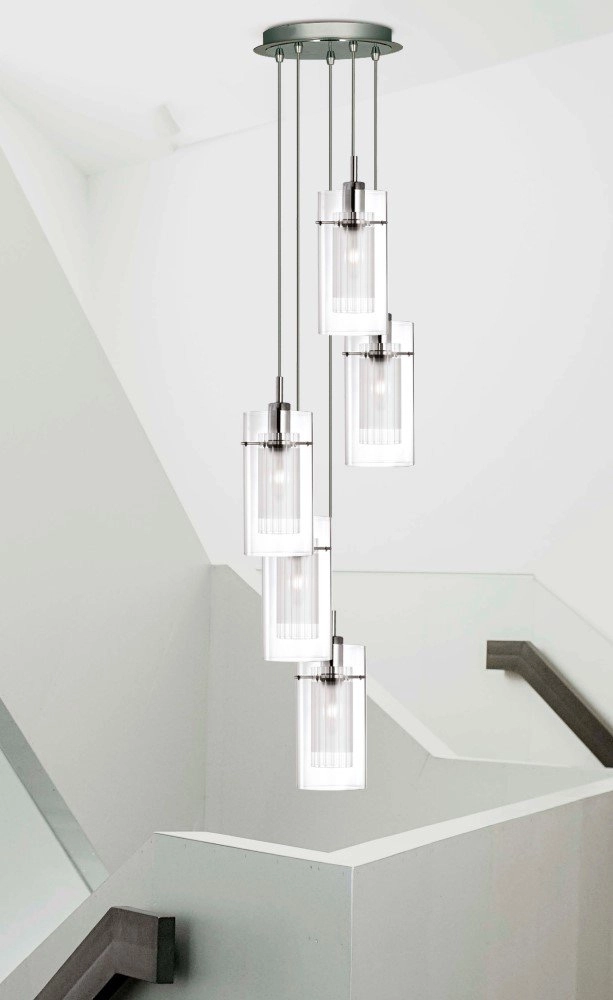 Lampe loft en verre Duo 1 Searchlight 5013874274649