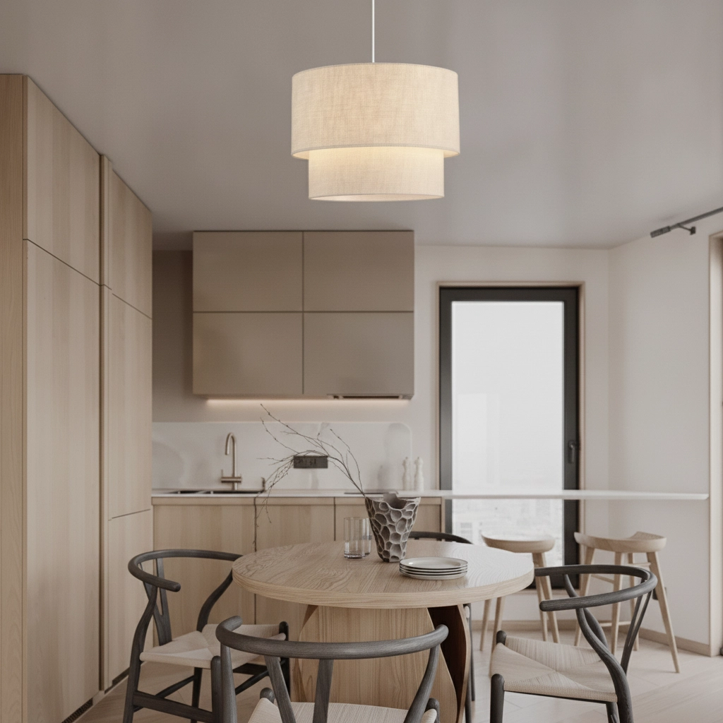Lampe pendante en lin Karen Ø 50cm