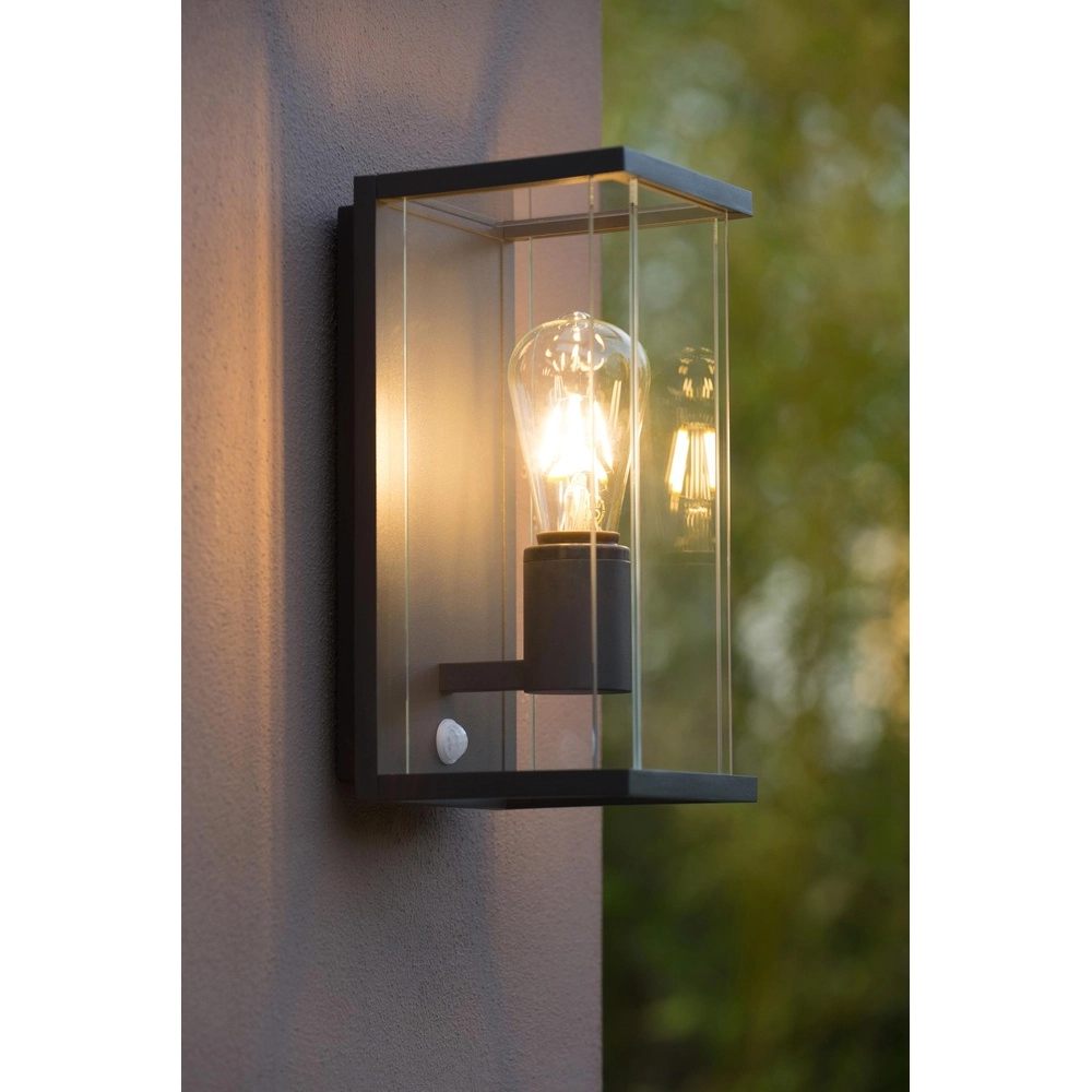Lampe murale élégante Claire avec anthracite capteur Lucide 5411212271563