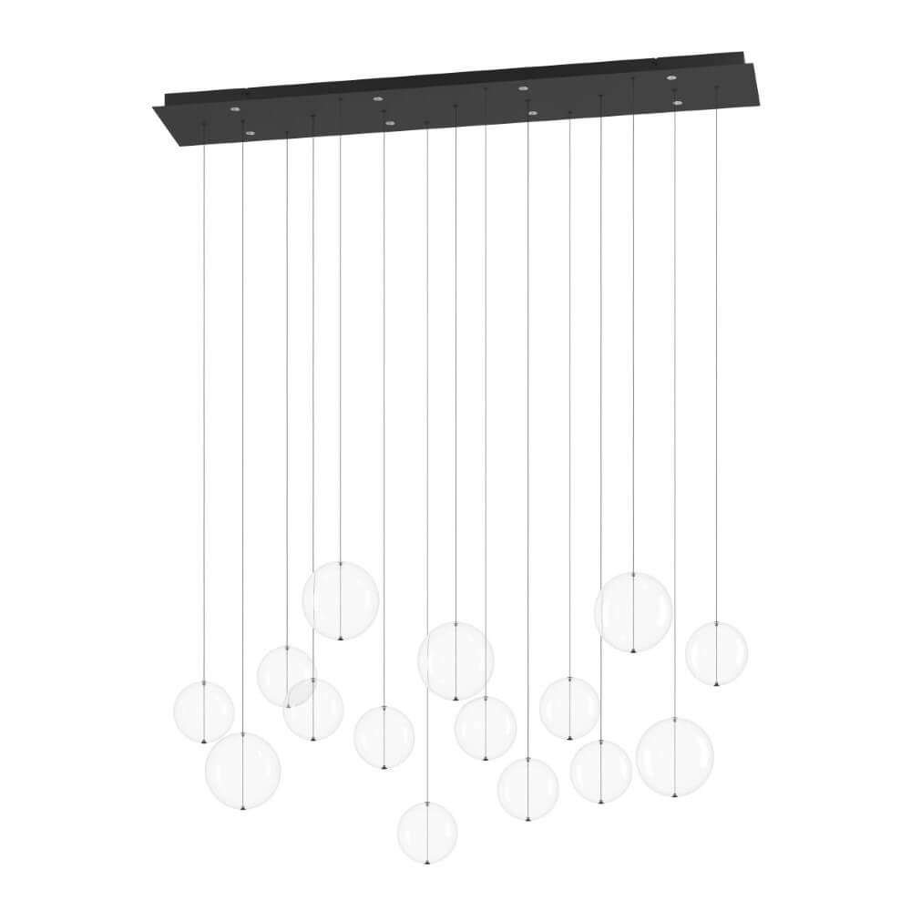 Lampe suspendue allongée Espardello noir
