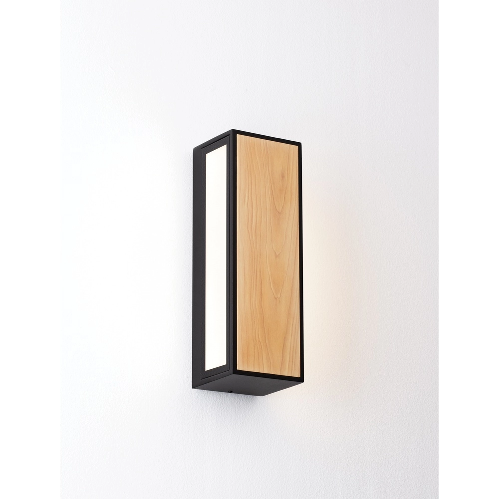 Applique murale Astral anthracite avec bois Lyora 5212017449948