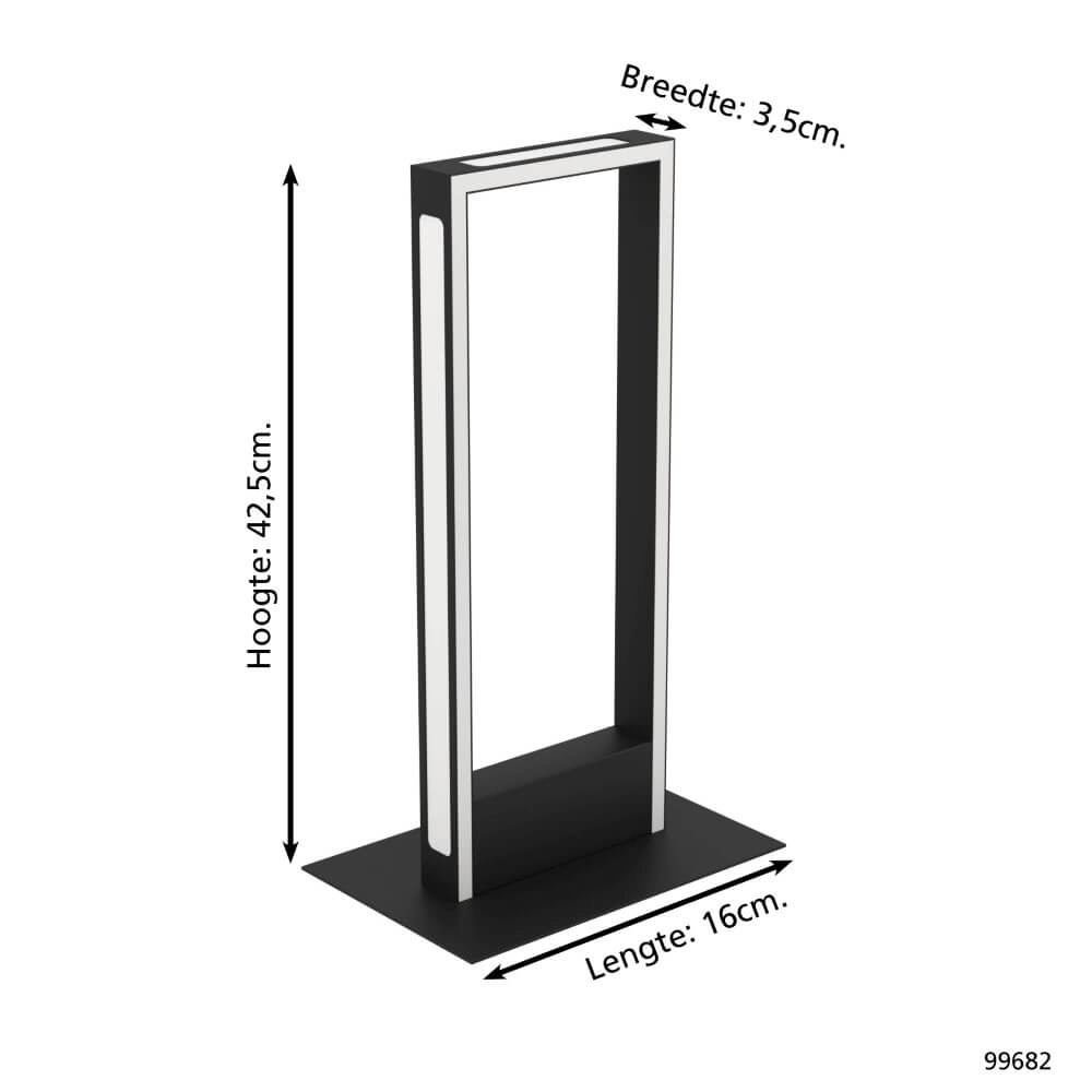 Conception de lampe de table Salvilanas-Z noir Eglo 9002759996826