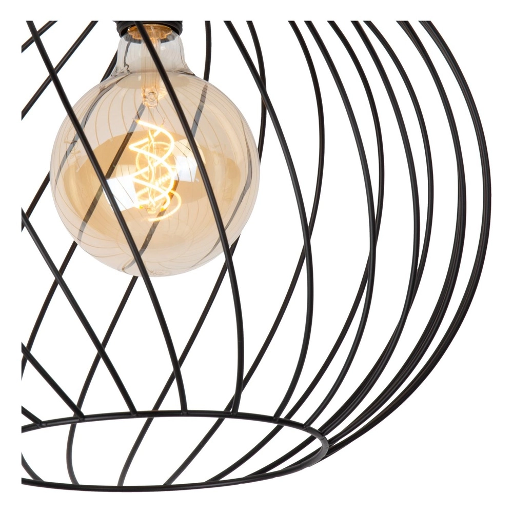 Lampe de plafond Danza noir Ø 40cm Lucide 5411212211491