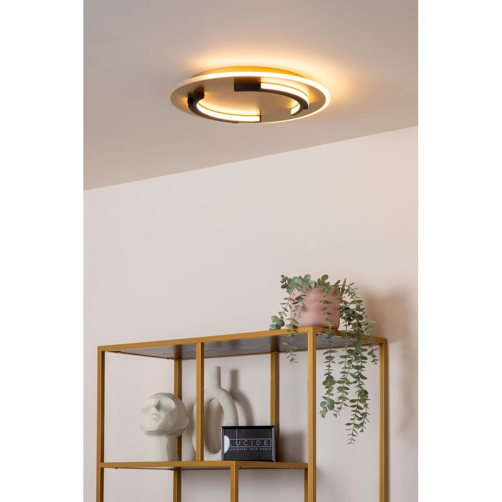 Conception de plafonds Andreas Ø 39,6cm - 30W noir avec or Lucide 5411212441744