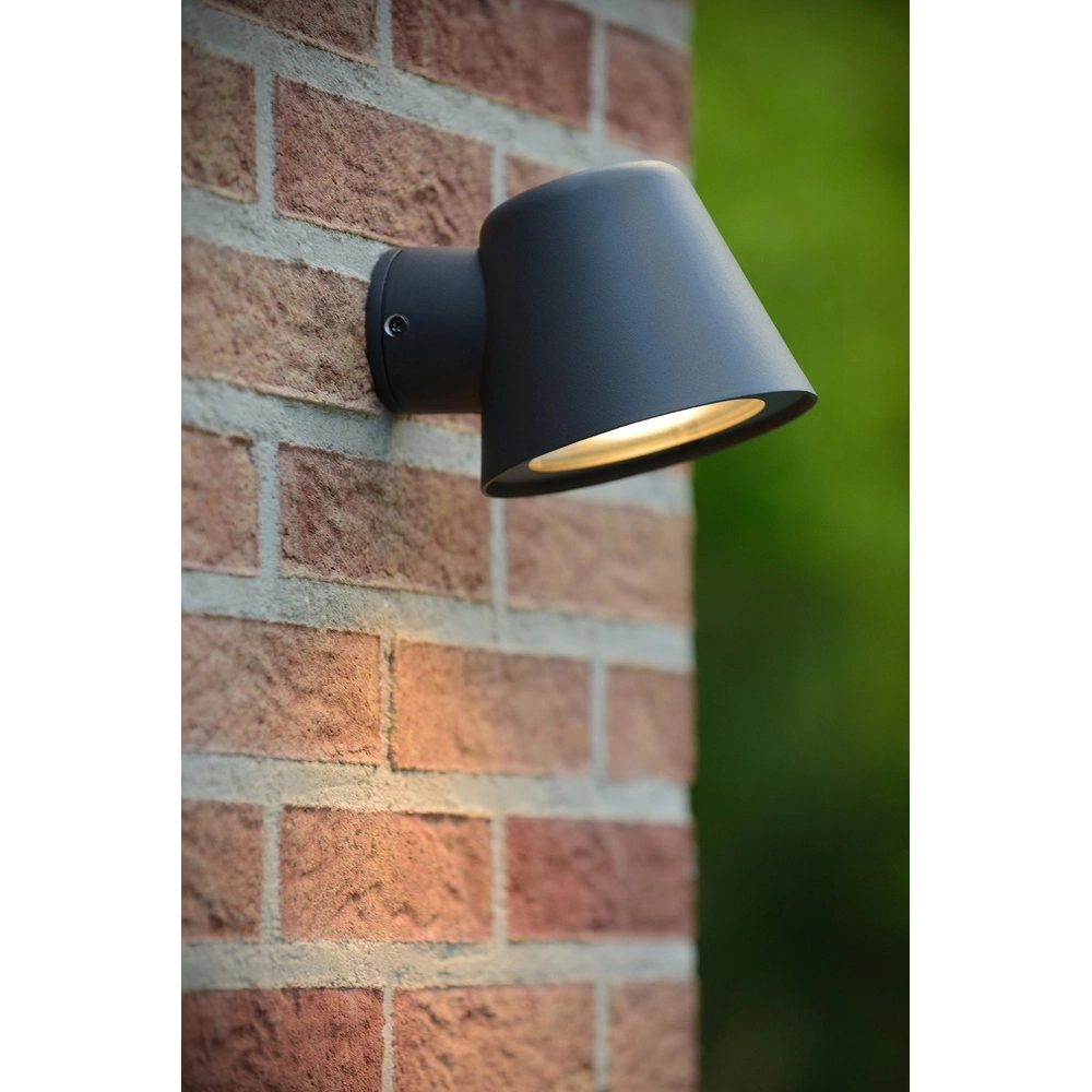 Projecteur mural Dingo-Led Anthracite IP44 Lucide 5411212143815