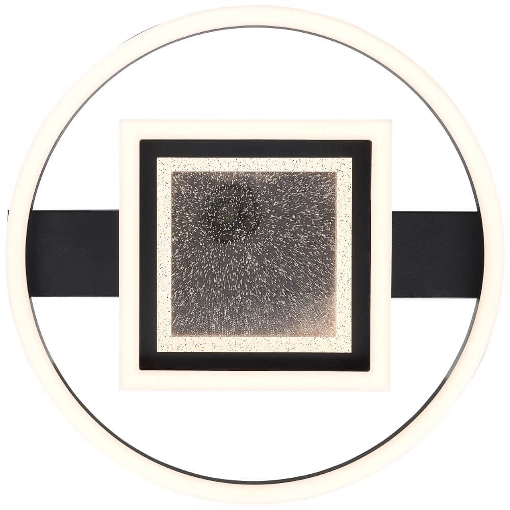 Plafonnier Queens rond avec carré Brilliant 4004353428340